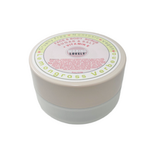 Load image into Gallery viewer, LEMONGRASS VERBENA SUGAR & SALT FACE AND BODY SCRUB WITH VITAMIN E  4OZ