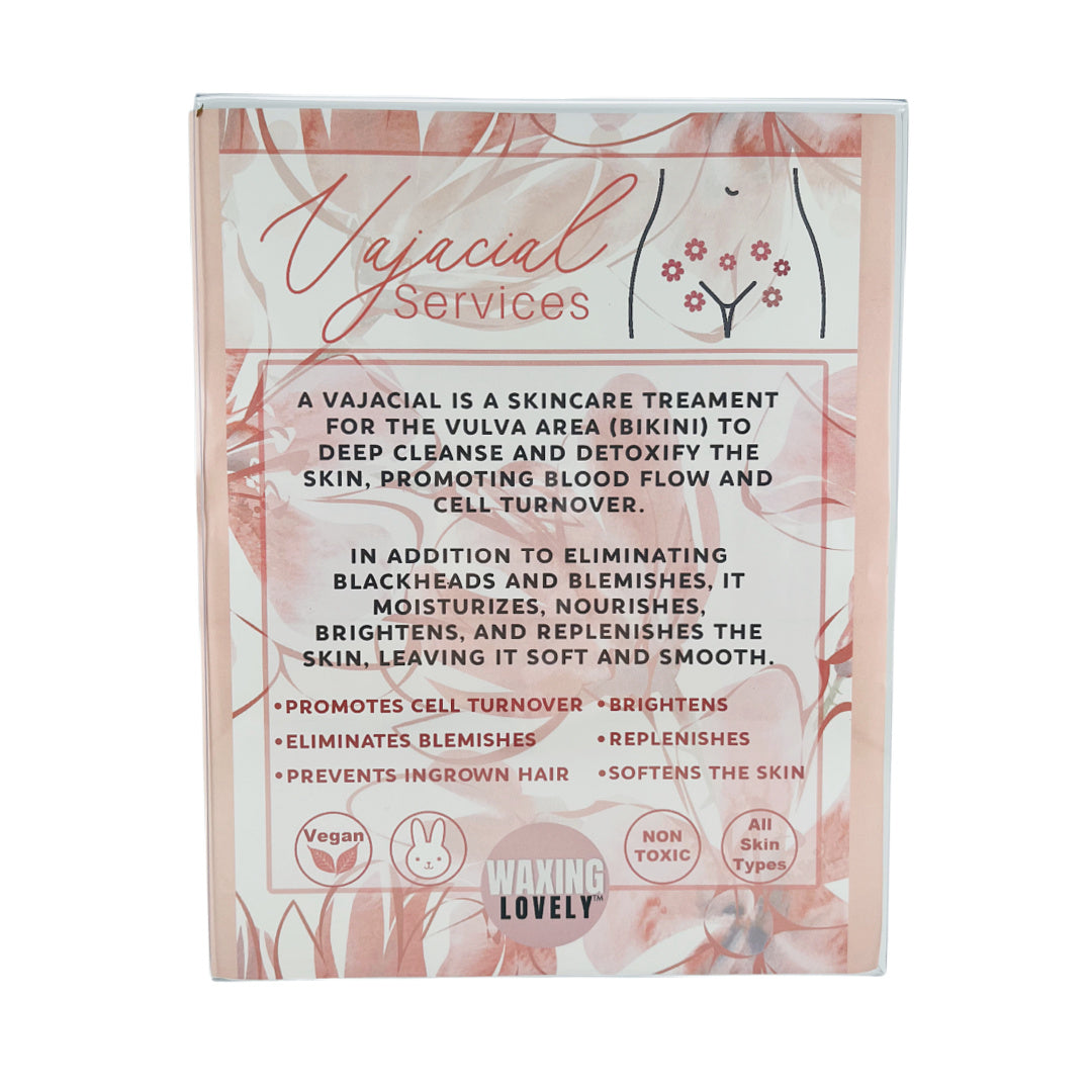 WAXING LOVELY VAJACIAL INFORMATION DISPLAY SIGN 8¨x 10¨ Waxing Lovely